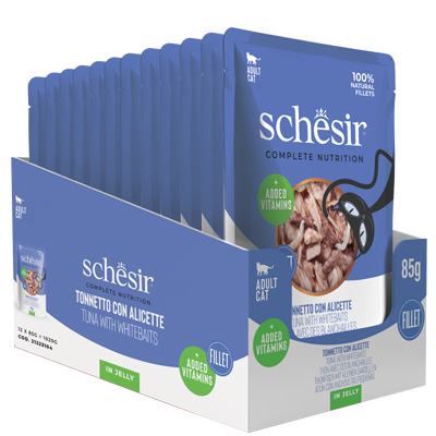 Schesir CB Wet Tuniak a ancovicky v želé kapsicka 85g obsah
